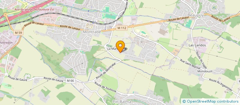 localisation de l'entreprise LA CASA ESCONDIDA  MONTRABE