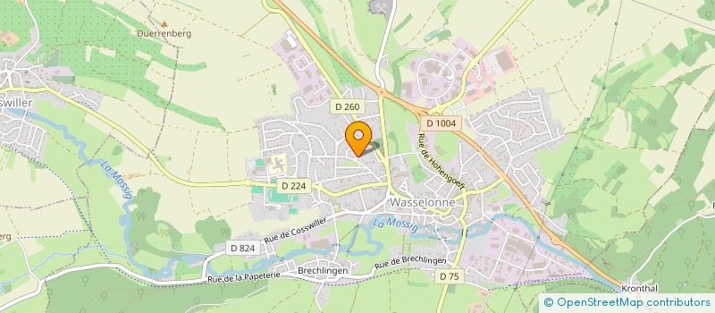 localisation de l'entreprise LA CASA INFIRMIERES  WASSELONNE