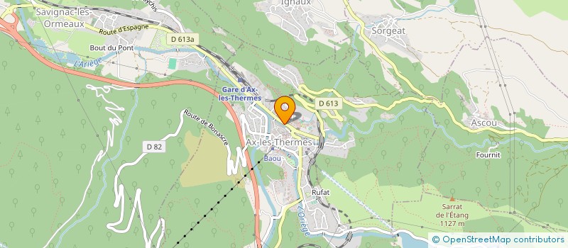 localisation de l'entreprise LA CASA MAURICIO à AX-LES-THERMES