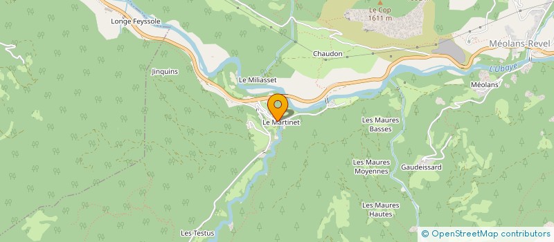 localisation de l'entreprise LA CASA OUEDS  MEOLANS-REVEL