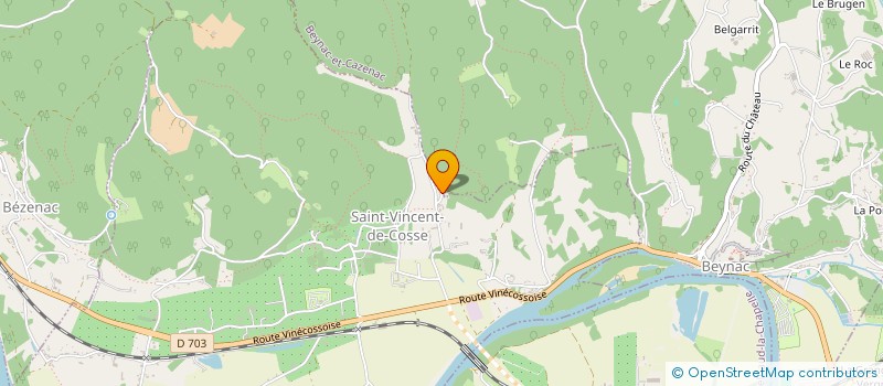 localisation de l'entreprise LA CASA PIERRE  SAINT-VINCENT-DE-COSSE