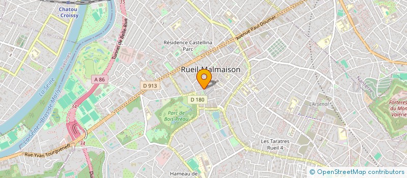 localisation de l'entreprise LA CASA RUE JEAN LE COZ à RUEIL-MALMAISON