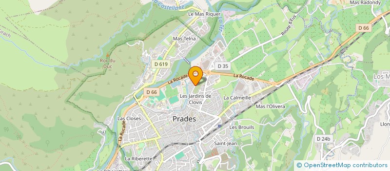 localisation de l'entreprise LA CASA SONICA  PRADES