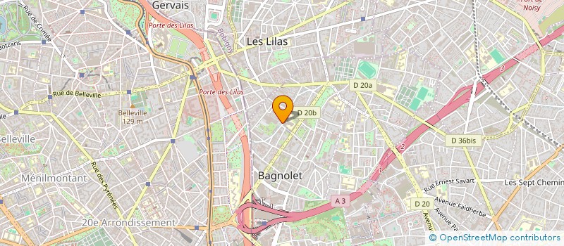 localisation de l'entreprise LA CASA VERTE MASLACQ à BAGNOLET