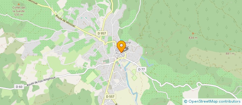 localisation de l'entreprise LA CASA WANECQUE  AUPS