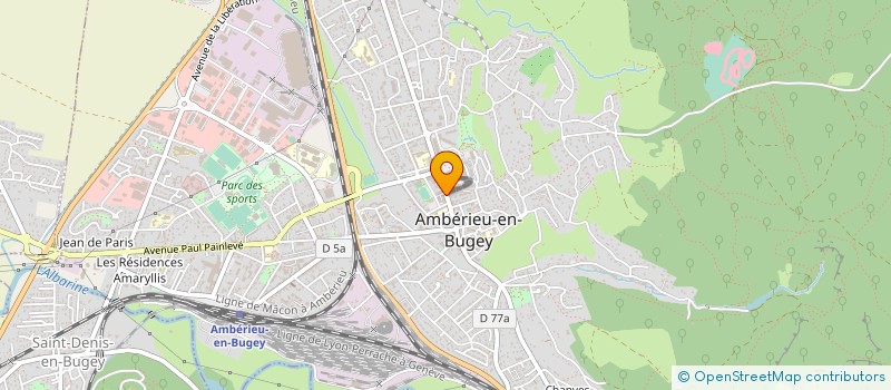 localisation de l'entreprise LA CASAQUE D'OR  AMBERIEU-EN-BUGEY