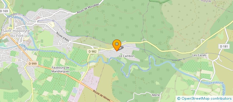 localisation de l'entreprise LA CASASTAN  SAINT-HIPPOLYTE-DU-FORT