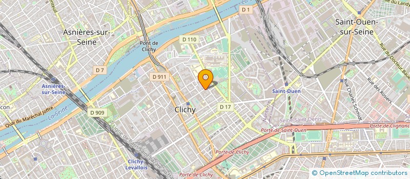 localisation de l'entreprise LA CASCADE à CLICHY