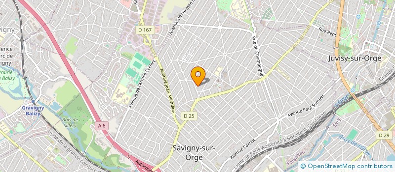 localisation de l'entreprise LA CASCADE à SAVIGNY-SUR-ORGE
