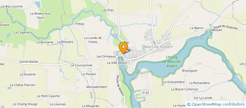 localisation de l'entreprise LA CASCADE à MARCILLE-ROBERT