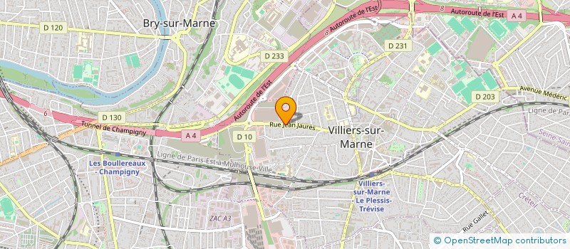 localisation de l'entreprise LA CASCADE  VILLIERS-SUR-MARNE