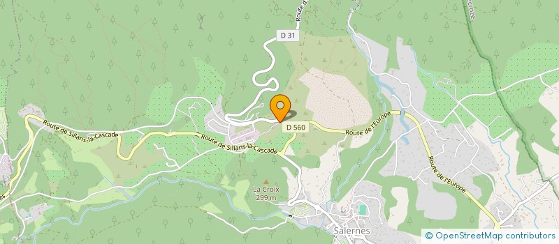 localisation de l'entreprise LA CASCADE  SILLANS-LA-CASCADE
