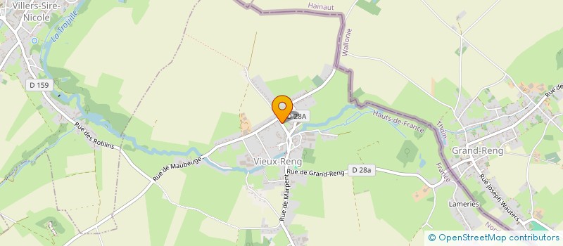 localisation de l'entreprise LA CASCADE  VIEUX-RENG