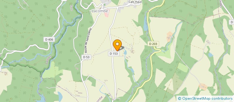 localisation de l'entreprise LA CASCADE  LACOMBE