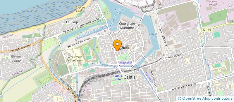 localisation de l'entreprise LA CASE à CALAIS