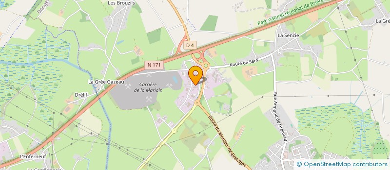 localisation de l'entreprise LA CASE A LINGE  DONGES