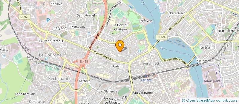 localisation de l'entreprise LA CASE A VOYAGES  LORIENT