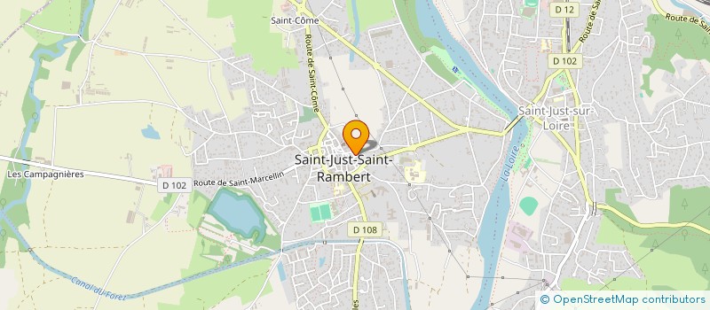 localisation de l'entreprise LA CASE AUX CHECHES  SAINT-JUST-SAINT-RAMBERT