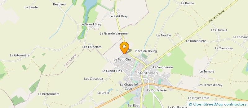 localisation de l'entreprise LA CASE DE COUSIN PAUL - NANTES  MANTHELAN