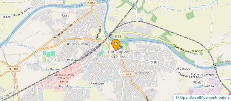 localisation de l'entreprise LA CASE DEPART  SAINT-SULPICE-LA-POINTE