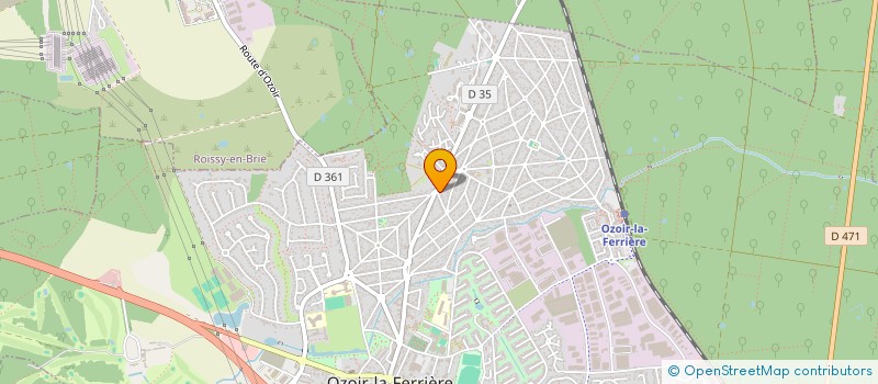 localisation de l'entreprise LA CASE REUNIONNAISE à OZOIR-LA-FERRIERE