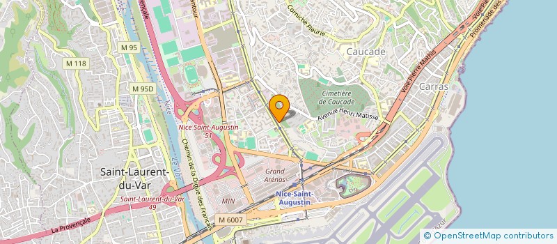 localisation de l'entreprise LA CASELLE à NICE
