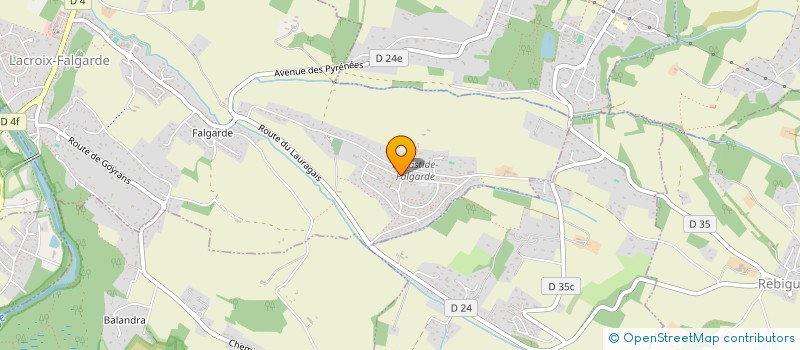 localisation de l'entreprise LA CASELLE  LACROIX-FALGARDE