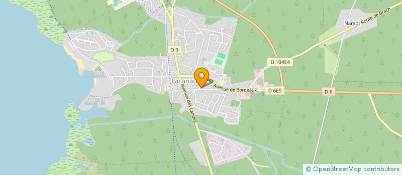 localisation de l'entreprise LA CASEMATE  LACANAU