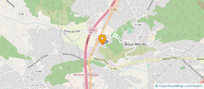 localisation de l'entreprise LA CASERNE à BOUC-BEL-AIR