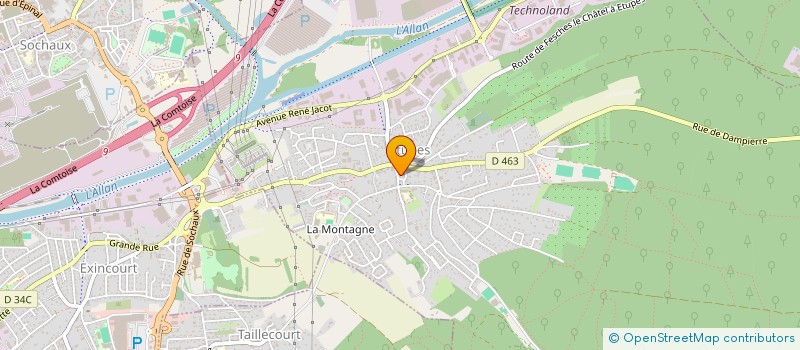 localisation de l'entreprise LA CASERNE  ETUPES