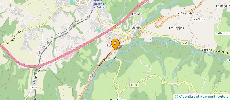 localisation de l'entreprise LA CASERNE COMPANY  GROISY