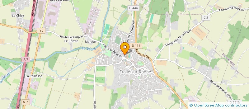 localisation de l'entreprise LA CASERNE O PAINS  ETOILE-SUR-RHONE