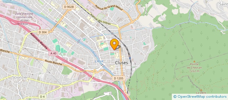 localisation de l'entreprise LA CASS'A CHOC  CLUSES