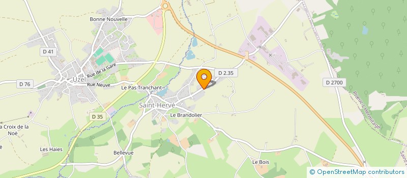 localisation de l'entreprise LA CASSIERE  SAINT-THELO