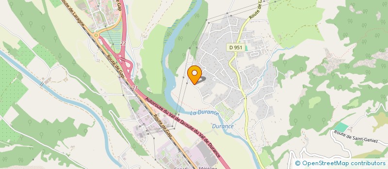 localisation de l'entreprise LA CASSIERE  SISTERON