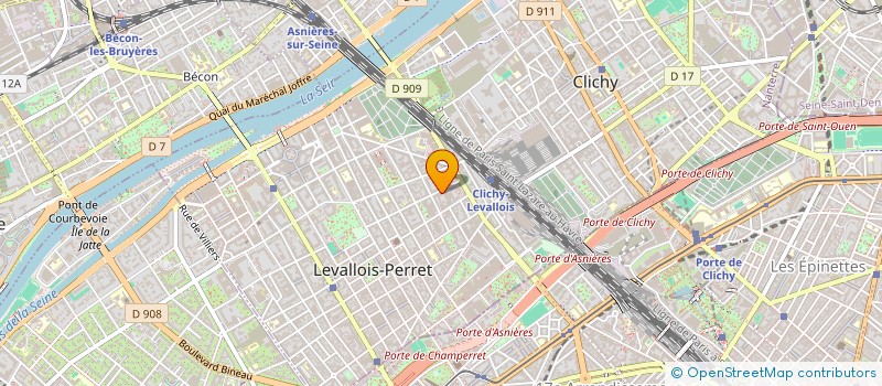 localisation de l'entreprise LA CASSINE à LEVALLOIS-PERRET
