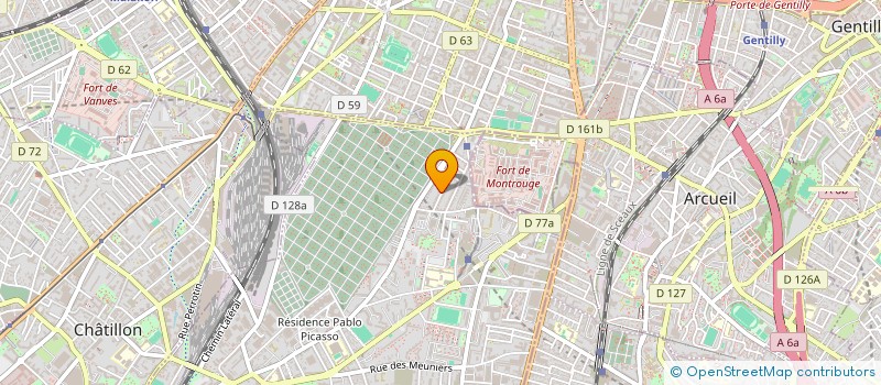 localisation de l'entreprise LA CASSIOPEE  BAGNEUX