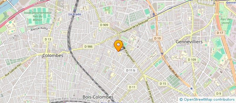 localisation de l'entreprise LA CASSOLETTE à BOIS-COLOMBES