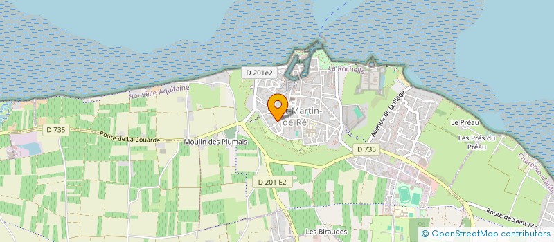 localisation de l'entreprise LA CASTAGNA  SAINT-MARTIN-DE-RE