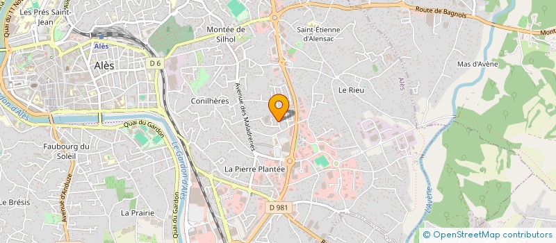 localisation de l'entreprise LA CASTAGNADE  ALES