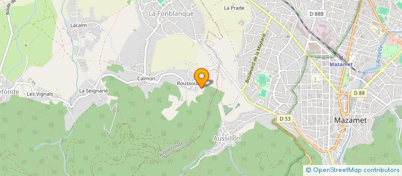 localisation de l'entreprise LA CASTAGNAL  AIGUEFONDE