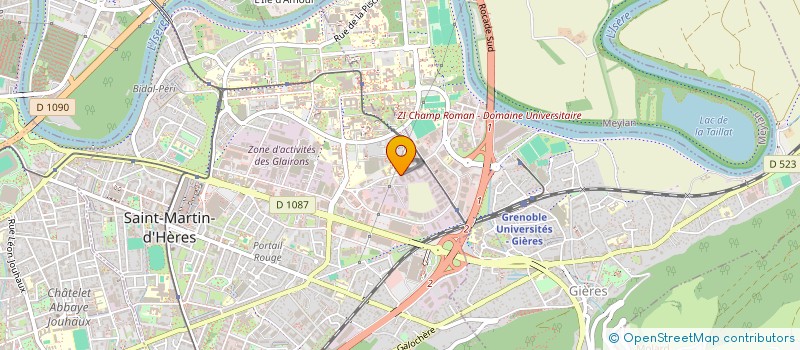 localisation de l'entreprise LA CASTAGNE  SAINT-MARTIN-D'HERES