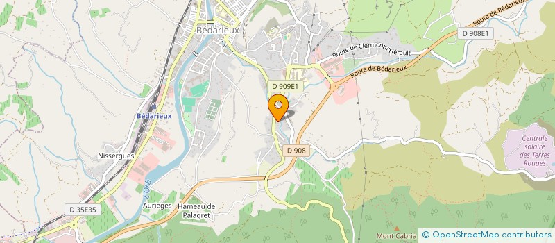 localisation de l'entreprise LA CASTE  BEDARIEUX