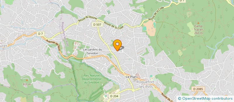 localisation de l'entreprise LA CASTEL MUSIC  ROQUEFORT-LES-PINS