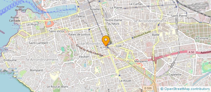 localisation de l'entreprise LA CASTELL à MARSEILLE