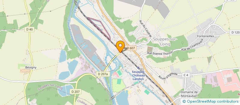 localisation de l'entreprise LA CASTELLANE  SOUPPES-SUR-LOING