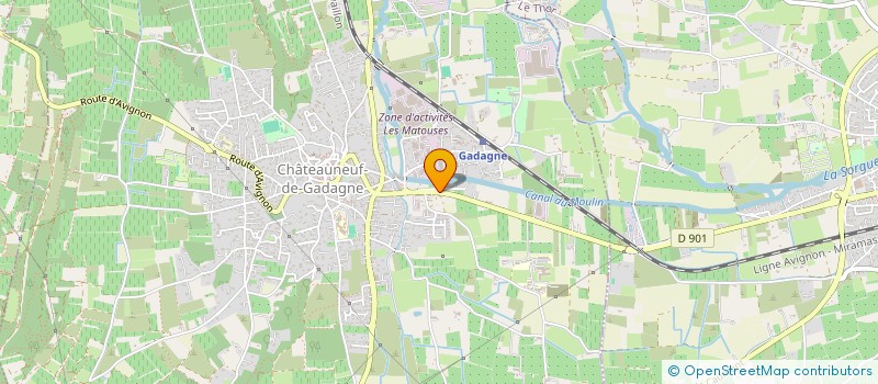 localisation de l'entreprise LA CASTELNOVINE  CHATEAUNEUF-DE-GADAGNE