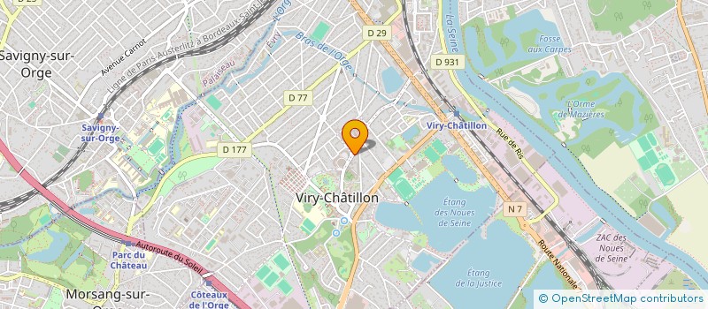 localisation de l'entreprise LA CASTELVIROISE à VIRY-CHATILLON