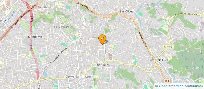 localisation de l'entreprise LA CASTIGLIONE à MARSEILLE