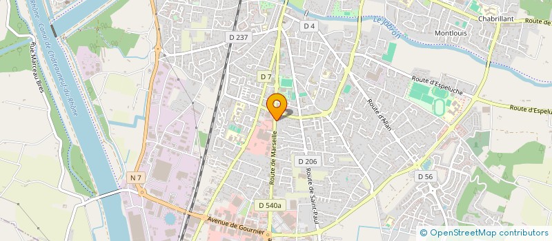 localisation de l'entreprise LA CATALANE à MONTELIMAR